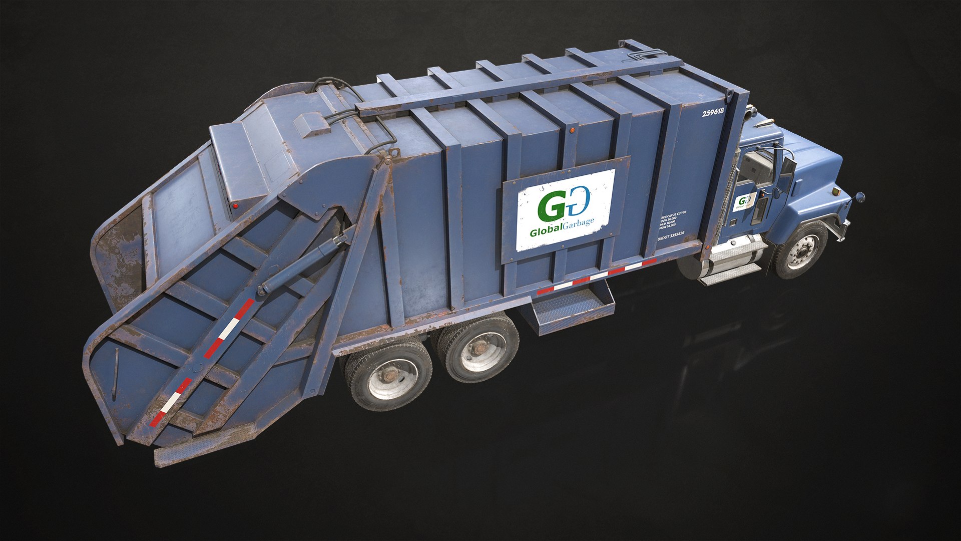 3D Classic Garbage Truck - Low Poly https://p.turbosquid.com/ts-thumb/jB/wiDkRo/Nj/classicgarbagetruck_08/png/1677145161/1920x1080/fit_q87/14475d88c465feb0f01f1f90bd5f6eb4444d2dda/classicgarbagetruck_08.jpg