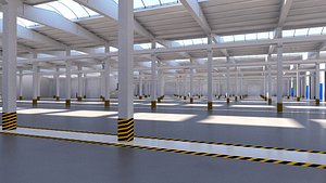 warehouse storage factory 3D model