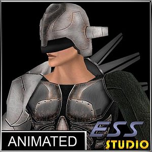 3d model sci fi male character