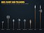 Low Poly Medieval Melee Weapons Pack 20 Swords Axes Shields