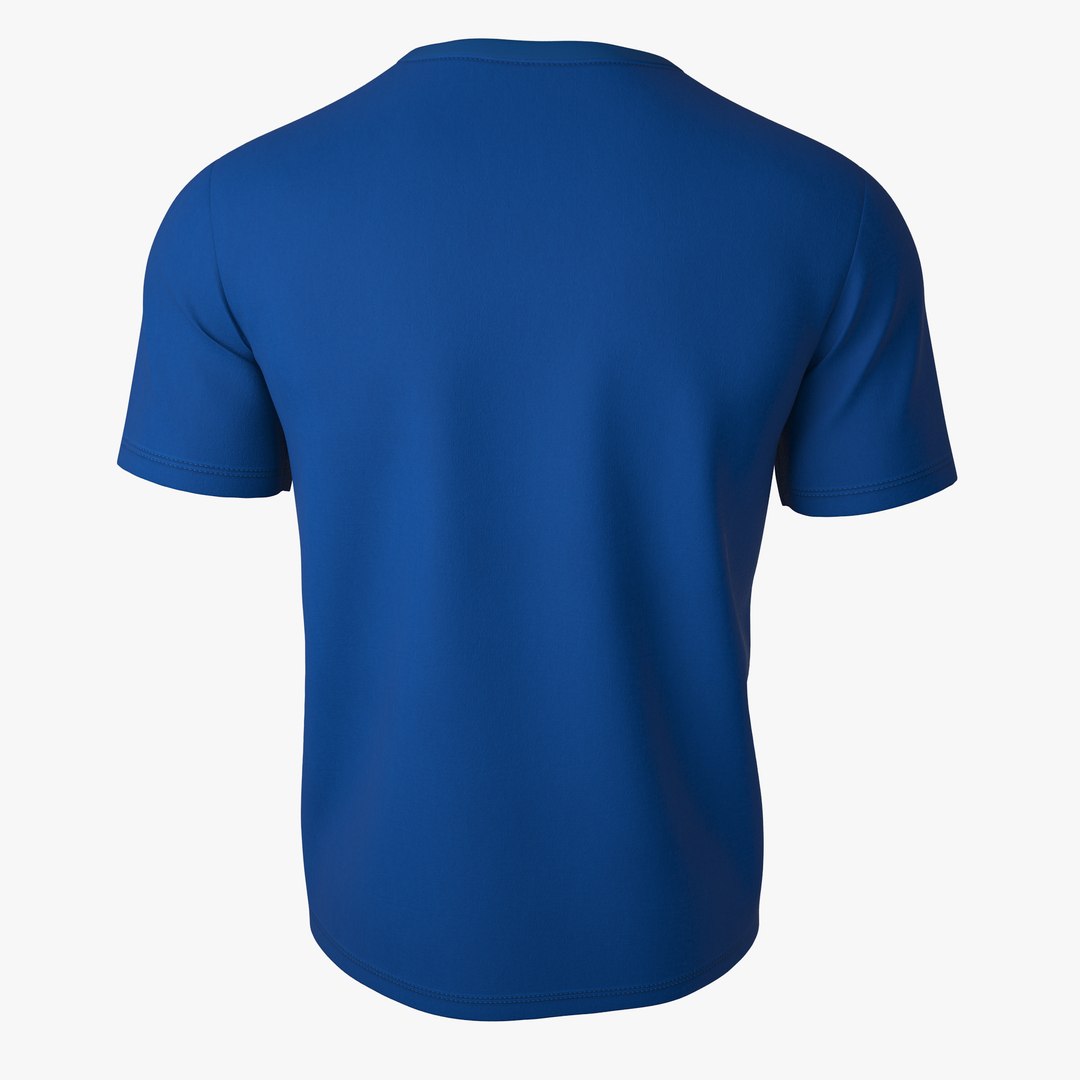 T Shirt V2 Blue 3d Obj