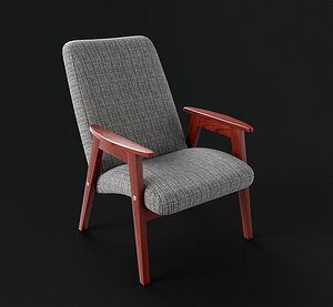 3D vintage armchair model