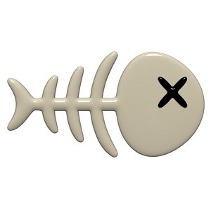 fish skeleton 3D model