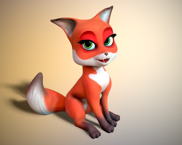 Cartoon little fox 3D model - TurboSquid 1843360 Cartoon little fox 3D model - TurboSquid 1843360