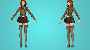 3D female character agent