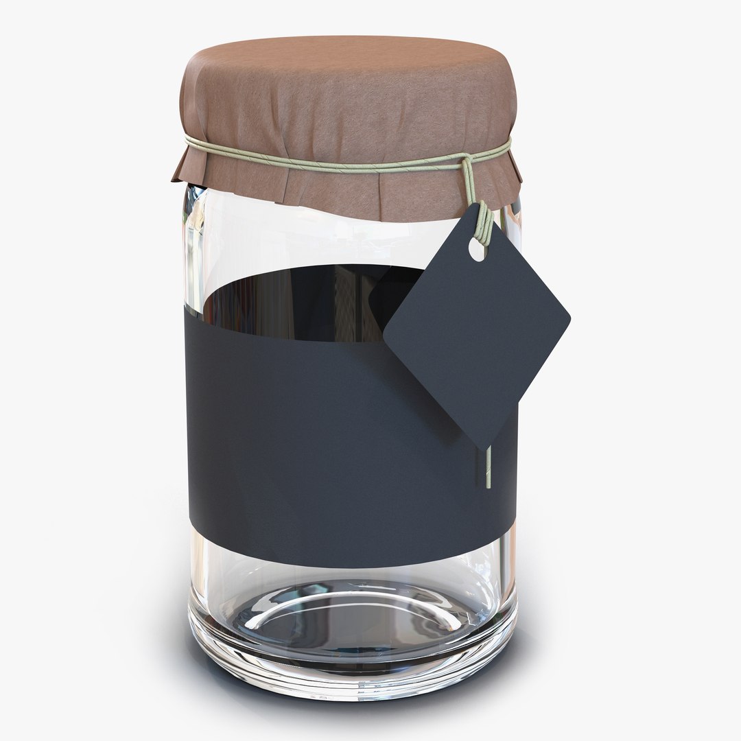Glass Jar 2 3D model preview