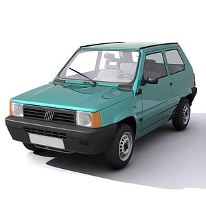 3d fiat panda model