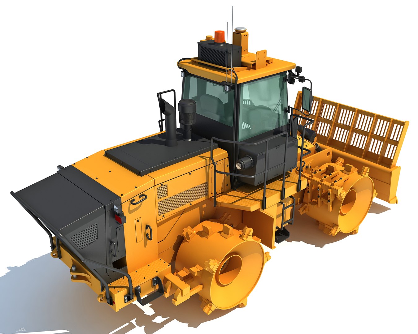 Landfill Compactor 3D Model - TurboSquid 1221596