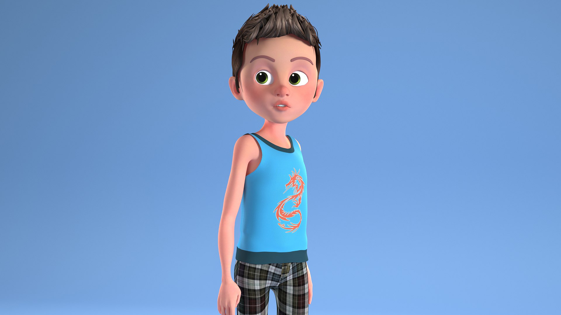 Toon Child - Rigged Characters 3D - TurboSquid 1402809