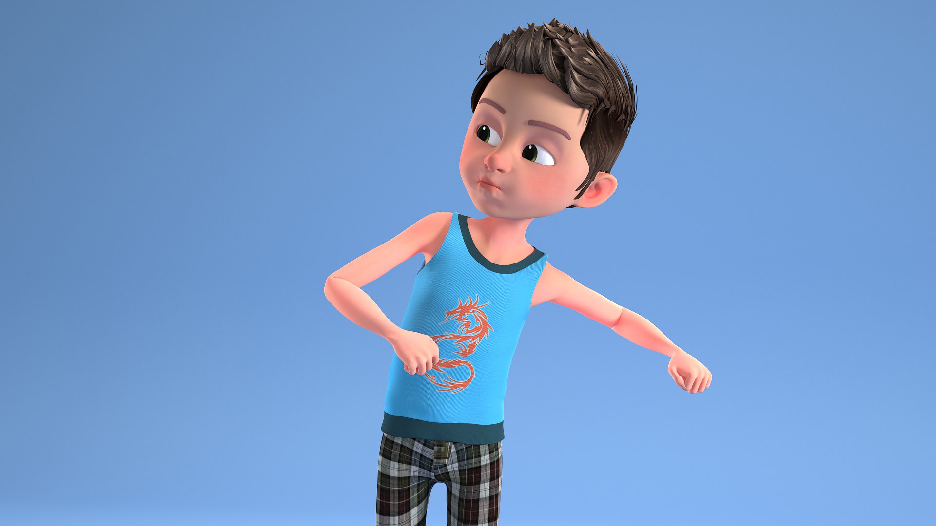 Toon Child - Rigged Characters 3D - TurboSquid 1402809