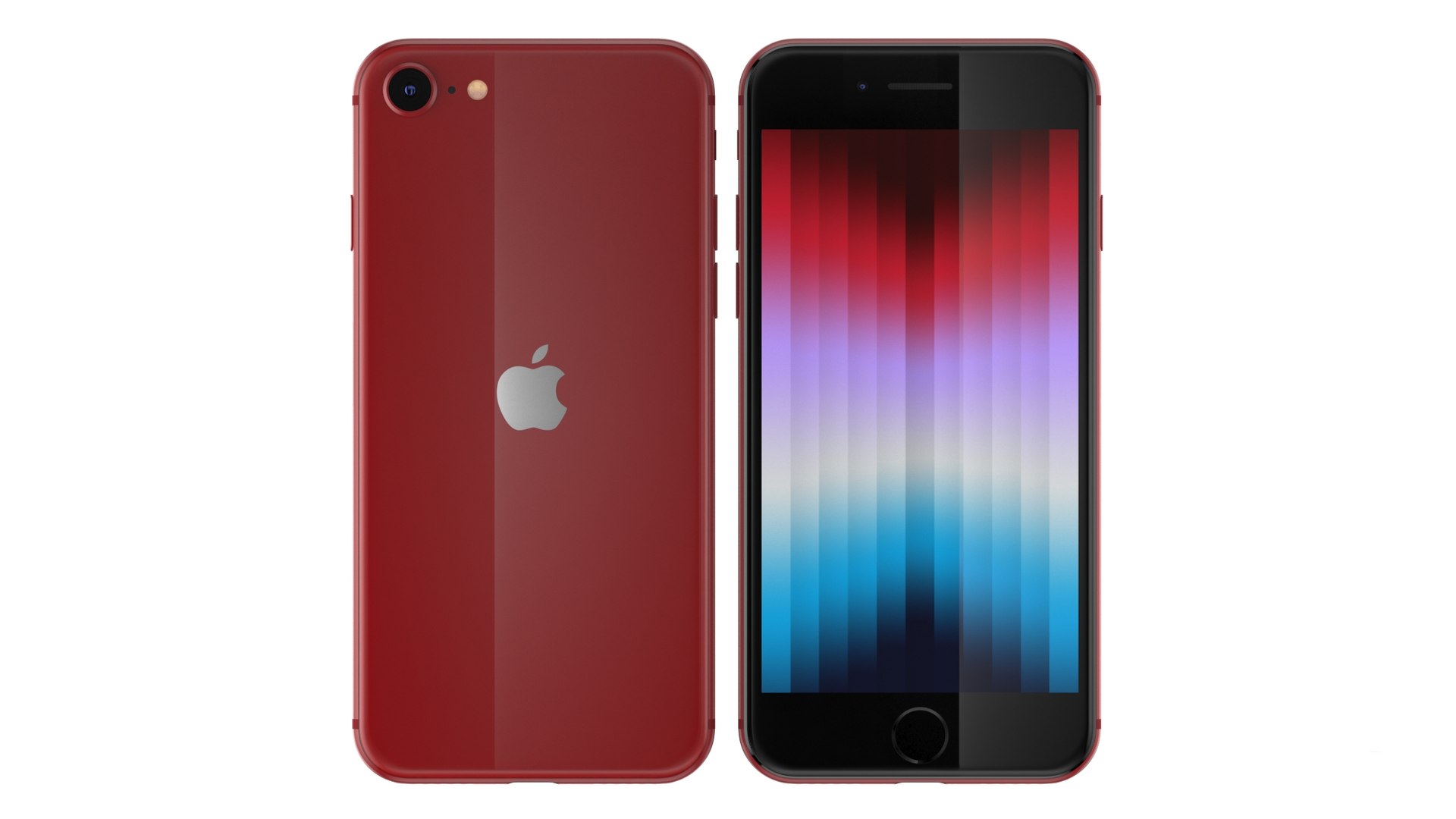 Apple iPhone SE 2022 Red 3D model - TurboSquid 2115263