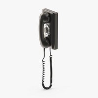 Wall Phone Black