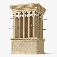 Persian Windcatcher Tower Ventilation System