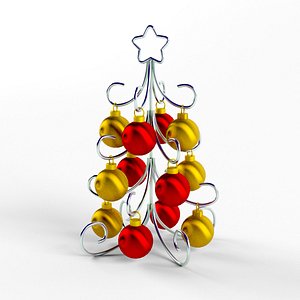 stylized christmass tree 3d 3ds