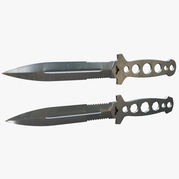 3d model knife shaytan