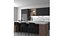 Küche D - High End Apartment Schwarz - HQ Low Poly Archviz