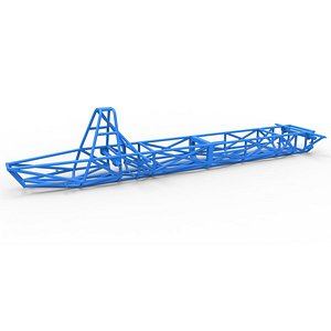 Frame of Swamp buggy Scale 1 to 25 3D model