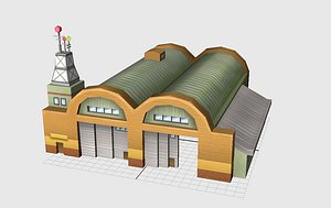 obj airplane hangar