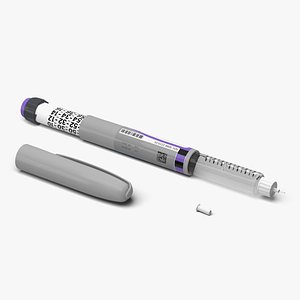 insulin pen 3D model