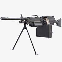m249 - Light Machine Gun - Game Ready - VR