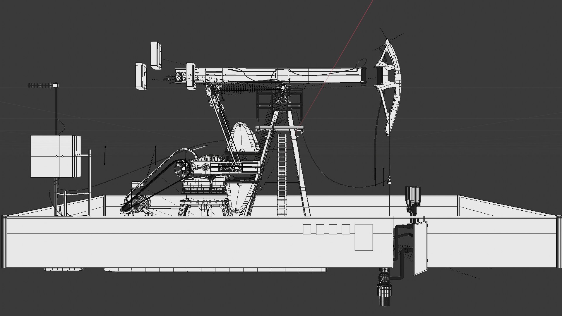 Oil Pump Jack 3D model TurboSquid 2033859