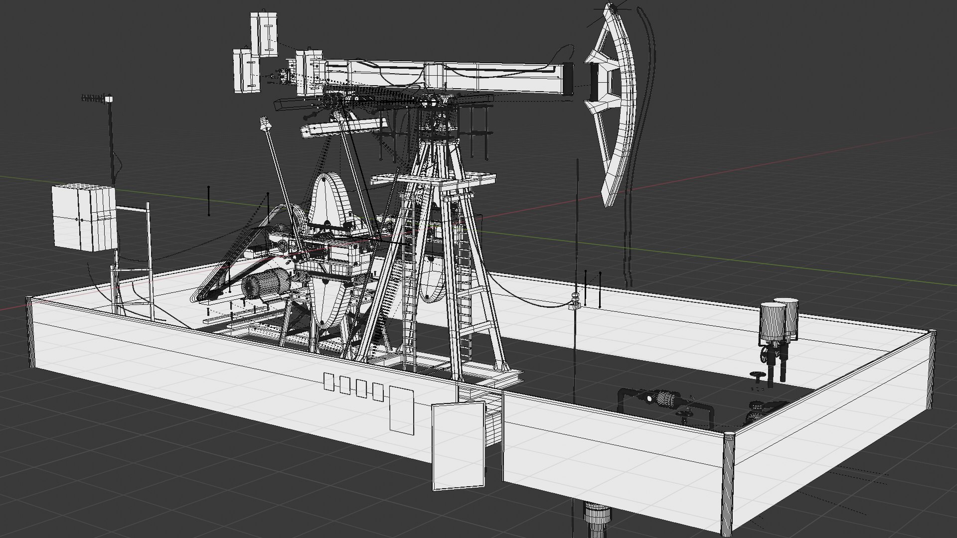 Oil Pump Jack 3D Model TurboSquid 2033859