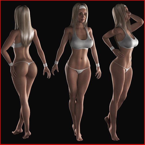 Underboob Beautiful Sexy Body Woman 3D model 3D printable