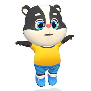 skunk animations rig 3D model