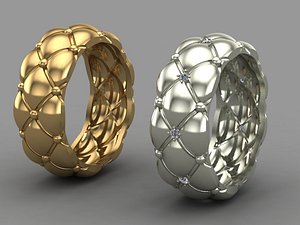 Ring quilted matelasse