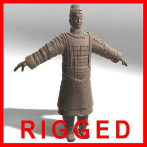 Terracotta Warrior - RIGGED (SALE PRICE!)