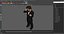 Happy Dwarf Man Wearing Business Suit