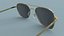 Sunglasses Aviator Gold Polarized