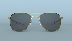 Sunglasses Aviator Gold Polarized