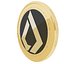 Lisk Kryptowährung Goldmünze