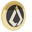 Lisk Kryptowährung Goldmünze