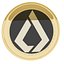 Lisk Kryptowährung Goldmünze