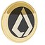 Lisk Kryptowährung Goldmünze