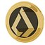 Lisk Kryptowährung Goldmünze