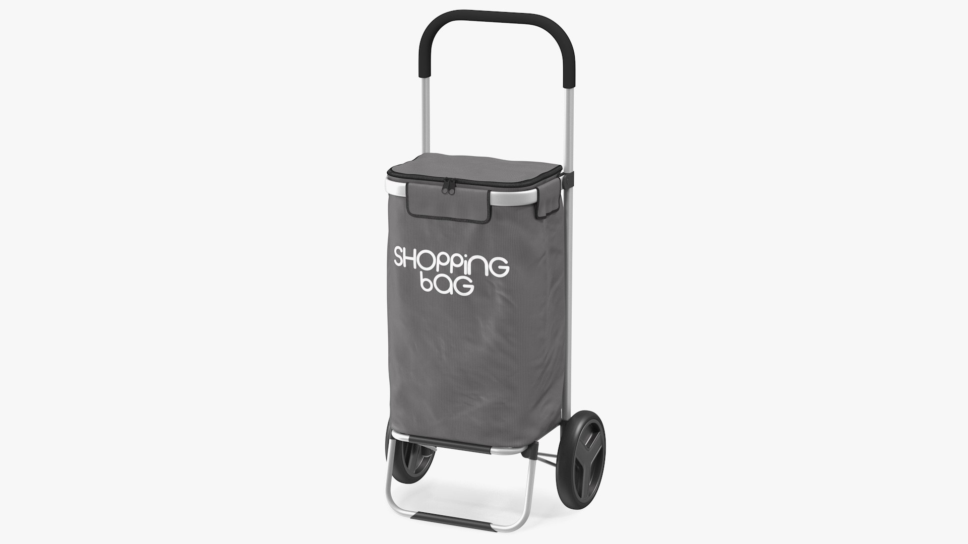Cotton Shopping Trolley 3D model preview