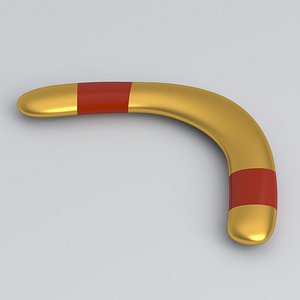 3D Boomerang gold