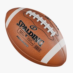 3D American Football Sports Ball Spalding