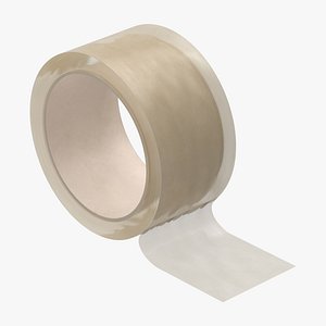 packing tape clear 01 3D model