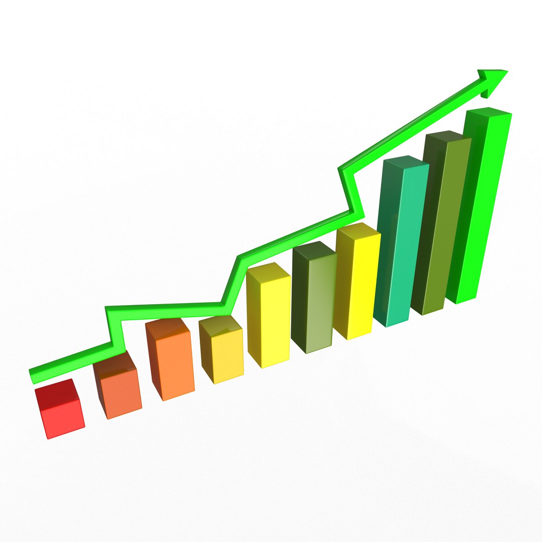 Graph Broken Up 3D Model - TurboSquid 2028592