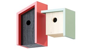 3D Modern Minimalist Birdhouse