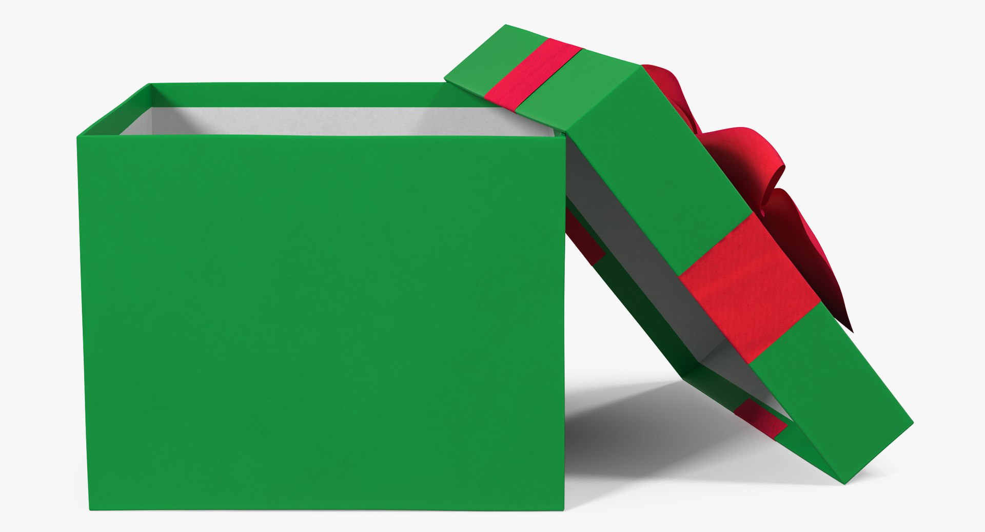 Gift box open green 3D TurboSquid 1199917