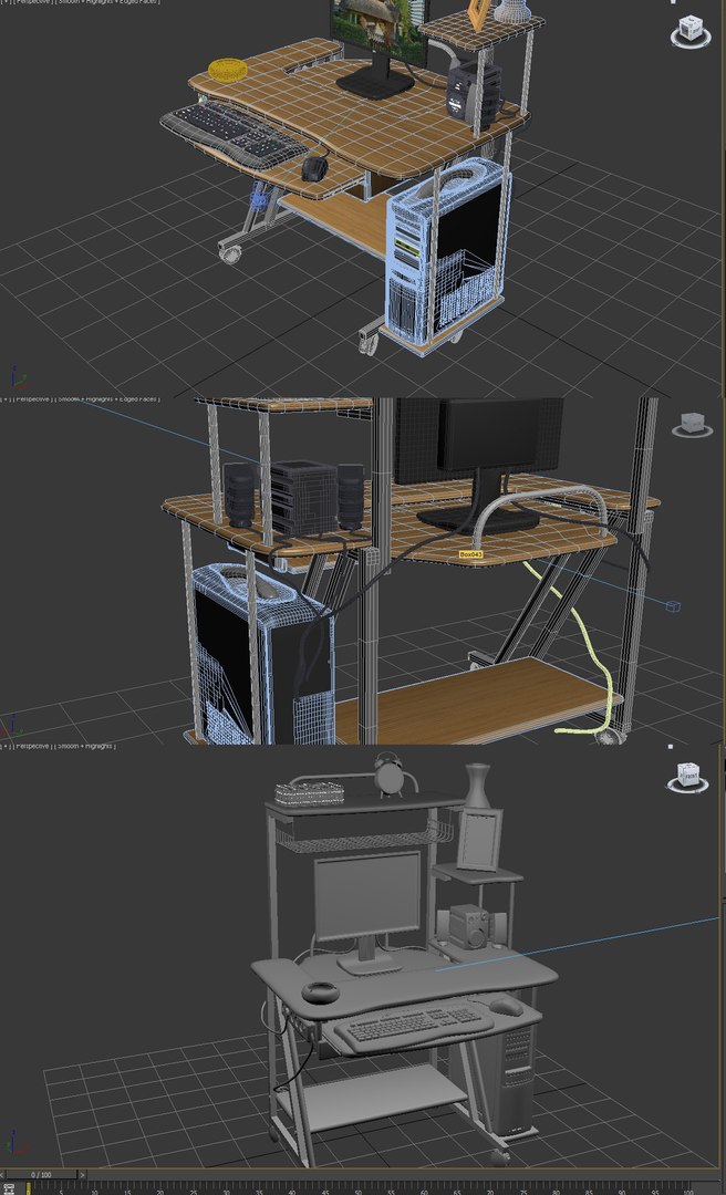 3d Model Computer Table