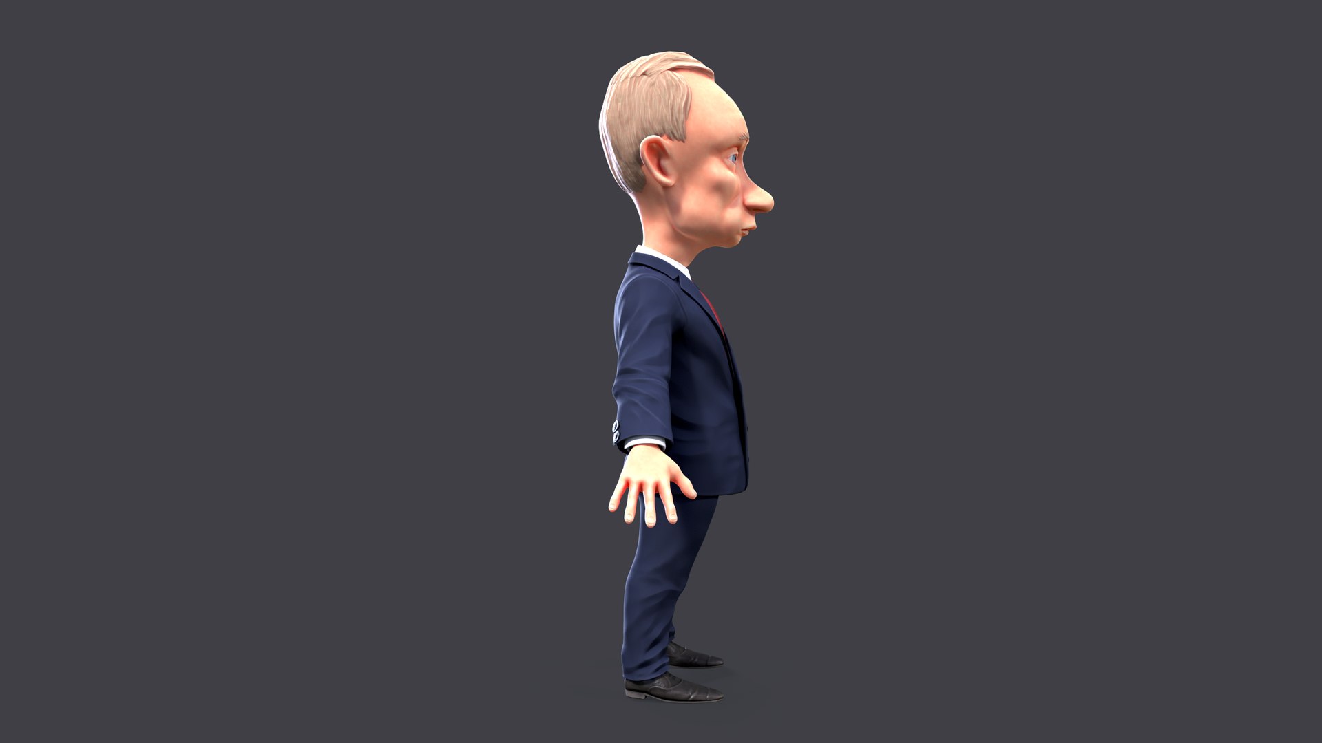 Cartoon Vladimir Putin 3D Model - TurboSquid 1183376