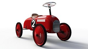 vintage ride-on car obj