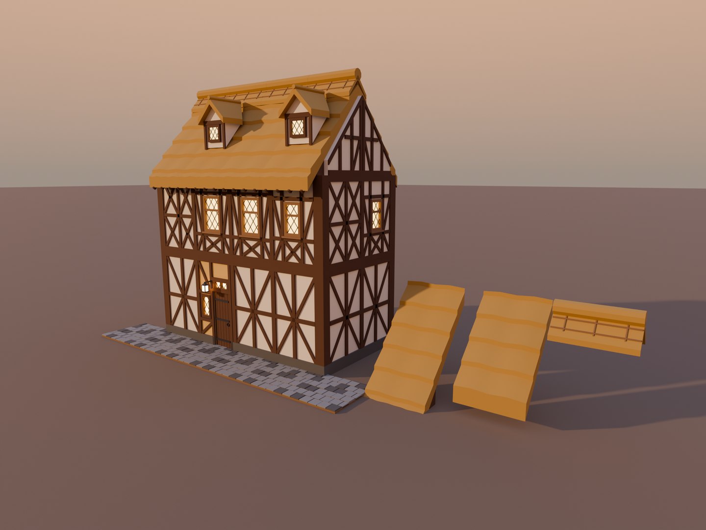 3D Low Poly Modular Medieval Town Kit - 56 Game Ready Models https://p.turbosquid.com/ts-thumb/jD/zyrBgP/Nf/10_thatch_roof_dormer/png/1791110443/1920x1080/fit_q87/ee90361589d005cee7fd23eae07958e314cc92af/10_thatch_roof_dormer.jpg