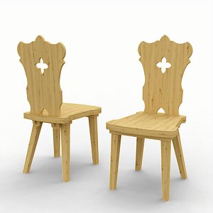 3D Chair country style